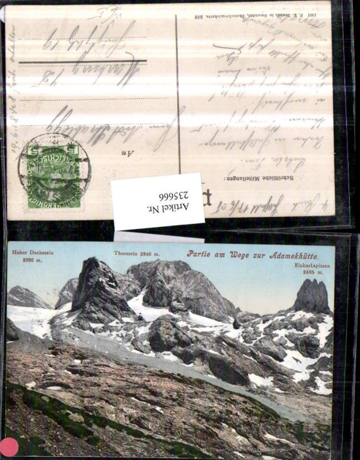 235666,Partie am Weg zur Adamek-Hütte b. Gosau pub F. E. Brandt 868