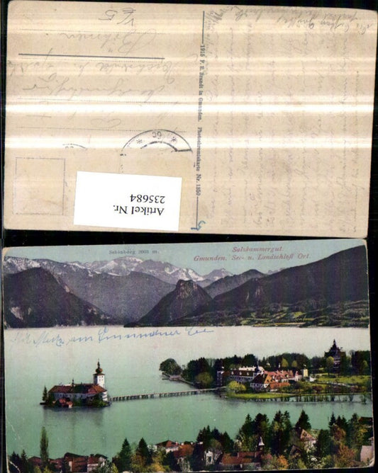 235684,Gmunden See- und Landschloss Orth pub F. E. Brandt 1350