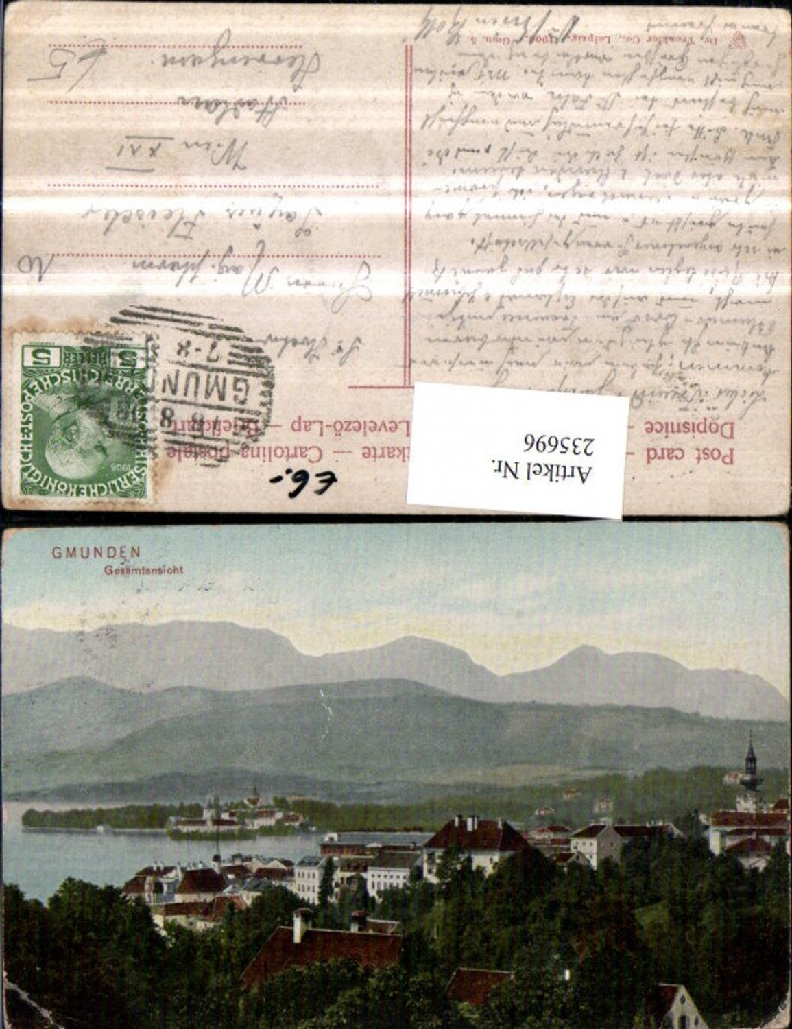 235696,Gmunden Teilansicht pub Trenkler u. Co Gmunden 5