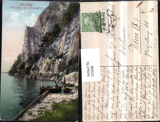 235698,Gmunden Miesweg am Traunstein Partie pub F. E. Brandt 344