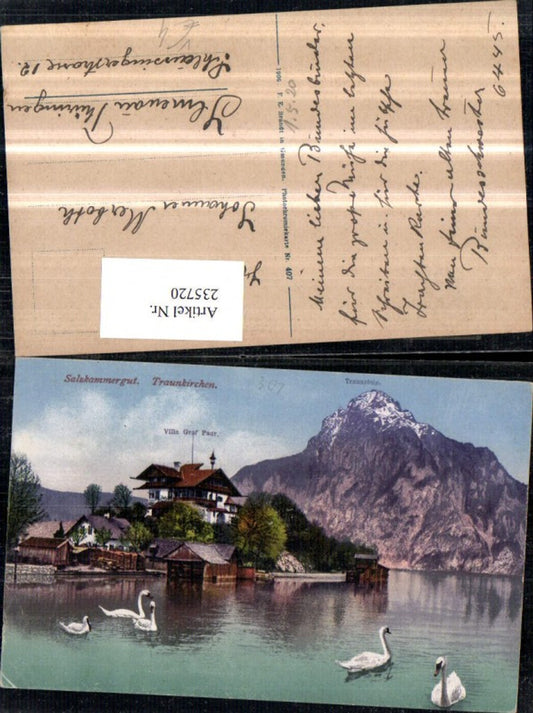 235720,Traunkirchen Villa Graf Paar geg. Traunstein pub F. E. Brandt 407