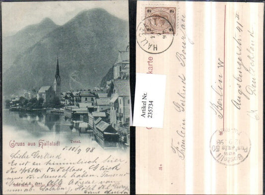 235734,Gruß aus Hallstatt Teilansicht