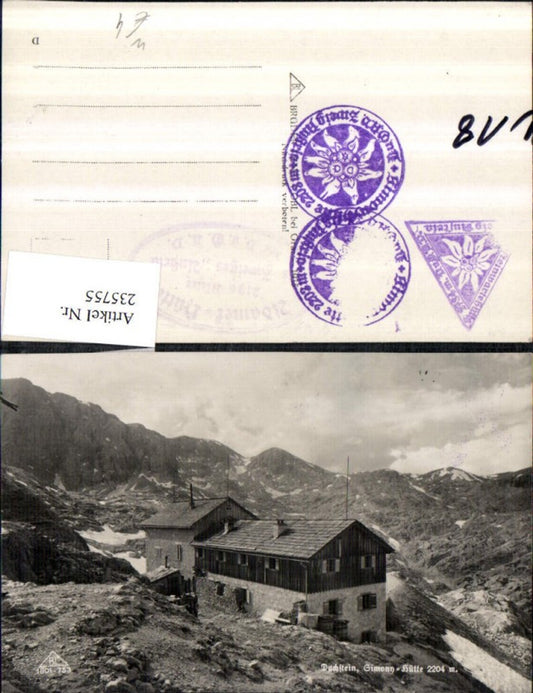 235755,Dachstein Simony-Hütte Berghütte b. Hallstatt