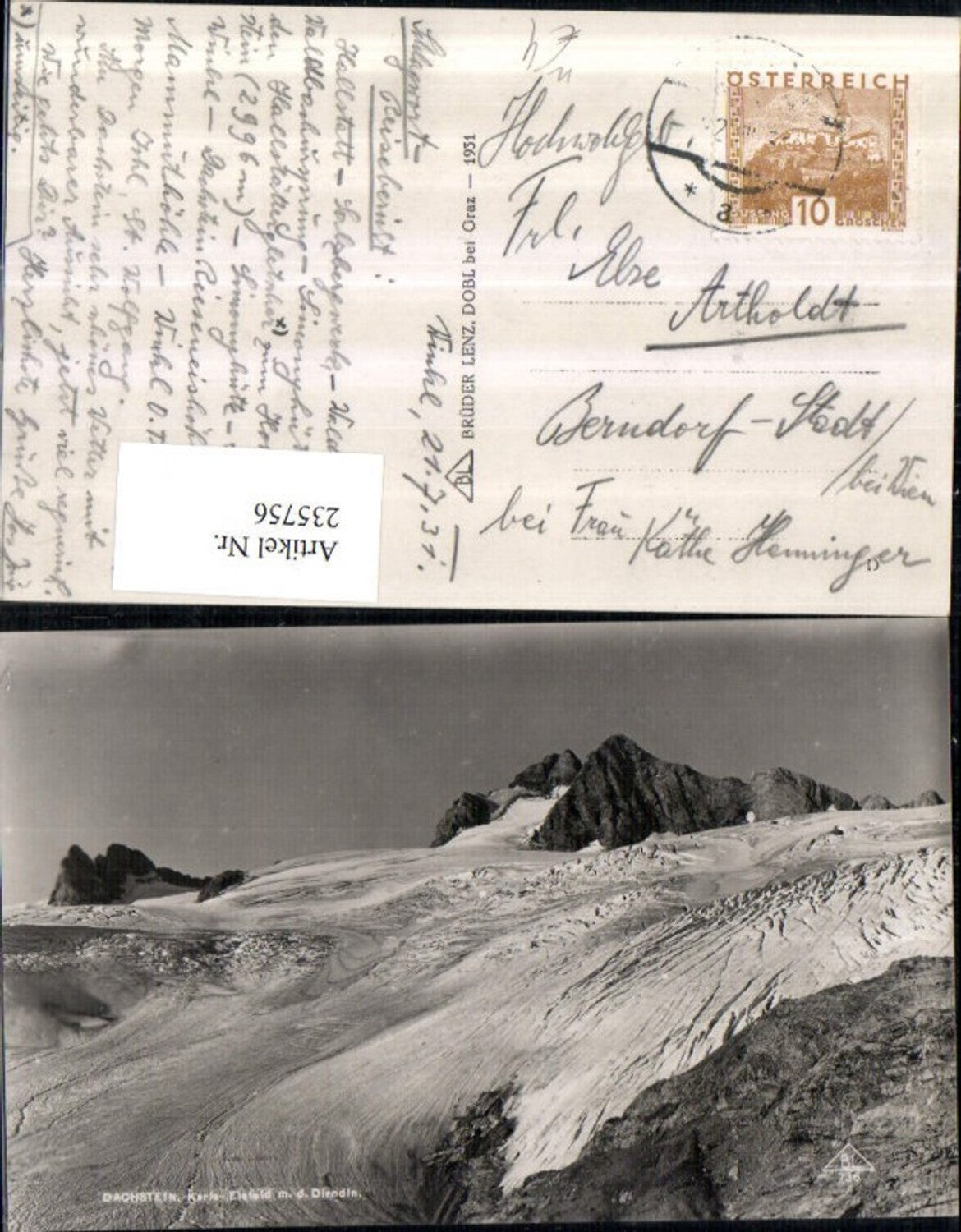 235756,Dachstein Karls-Eisfeld m. d. Dirndln b. Obertraun