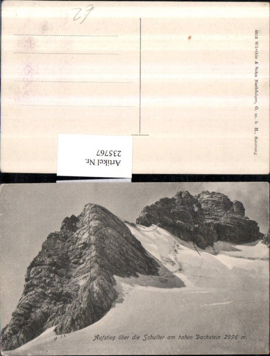 235767,Aufstieg über d. Schulter am hohe Dachstein b. Obertraun
