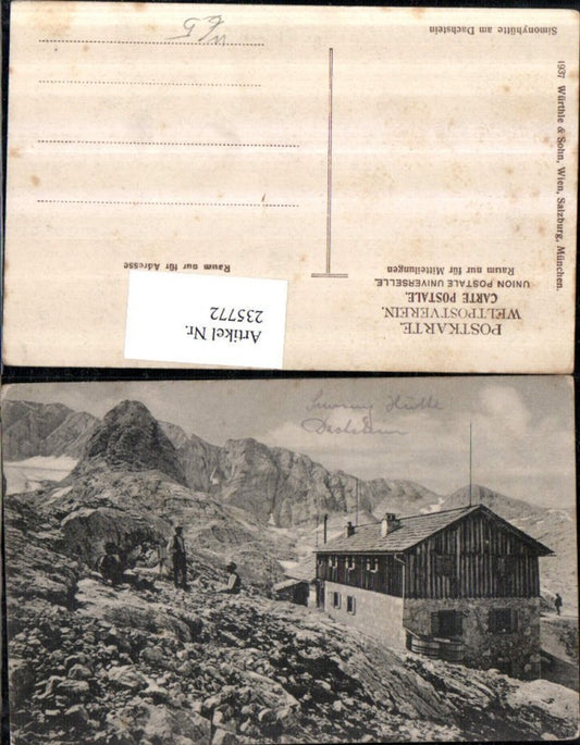 235772,Simony-Hütte Berghütte am Dachstein b. Hallstatt
