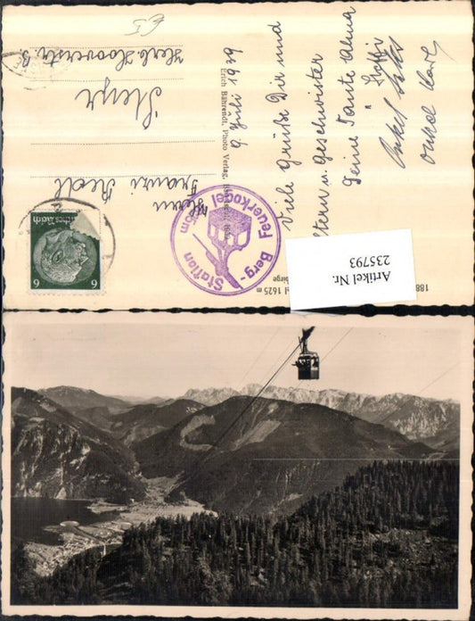 235793,Seilschwebebahn Gondel Ebensee Feuerkogel Blick auf d. Traunsee u. Totesgebirge