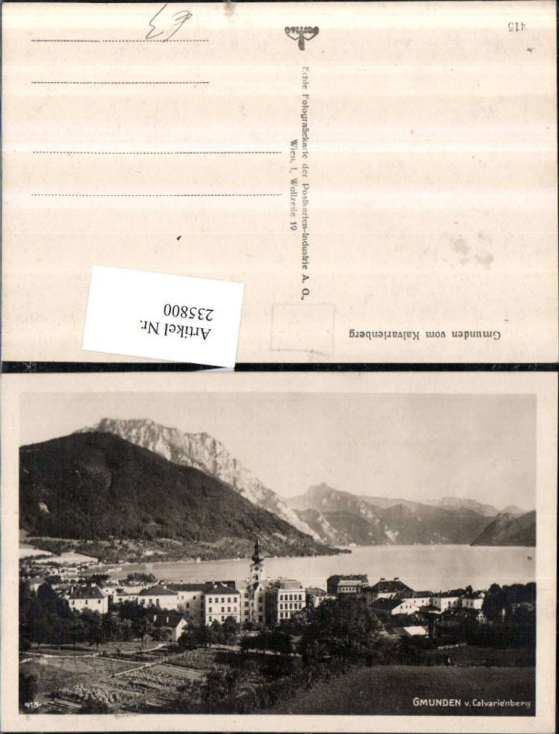 235800,Gmunden Teilansicht v. Kalvarienberg