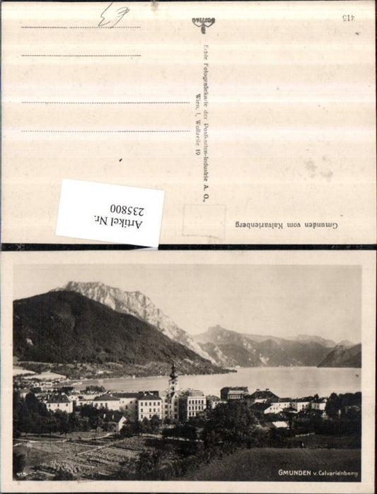 235800,Gmunden Teilansicht v. Kalvarienberg