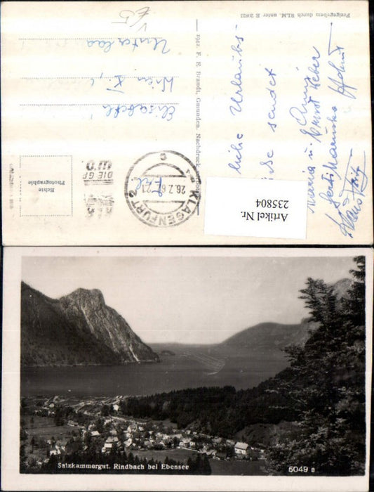 235804,Rindbach b. Ebensee Totale pub F. E. Brandt 5049a