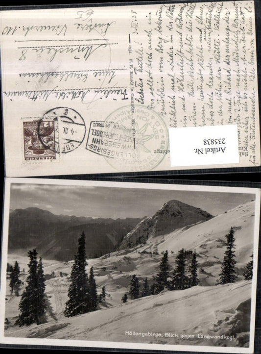 235838,Höllengebirge Blick geg. Langwandkogl b. Ebensee Winterbild pub F. E. Brandt 5614