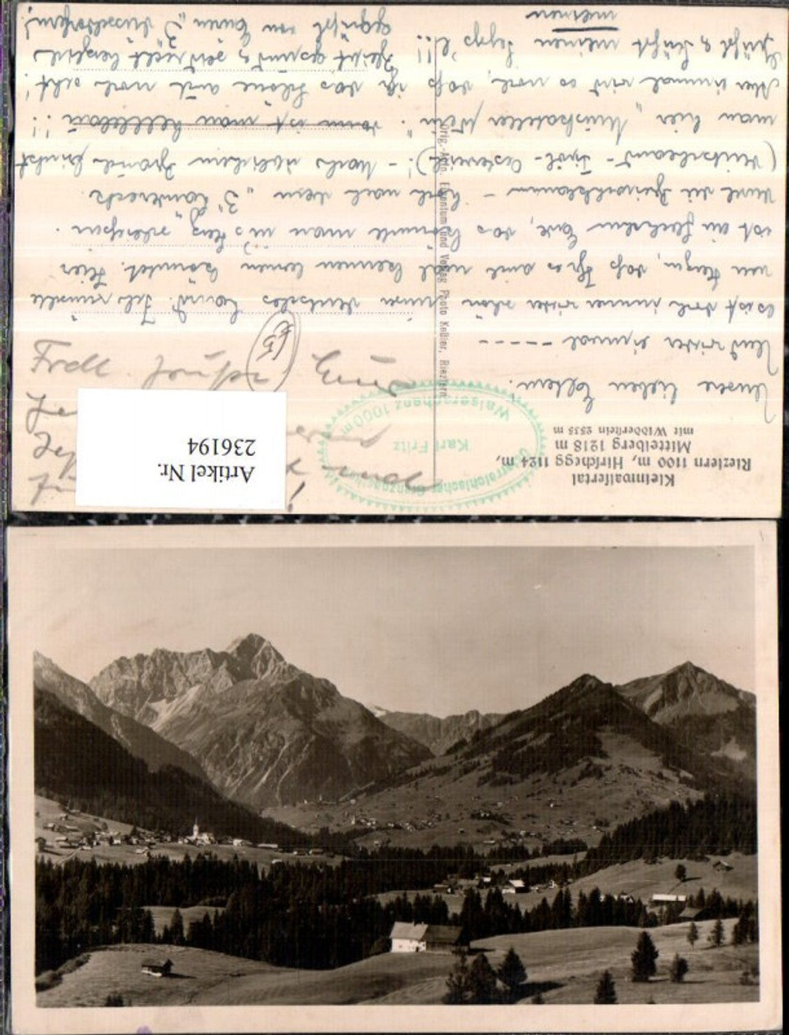Alte Ansichtskarte – Old Postcard