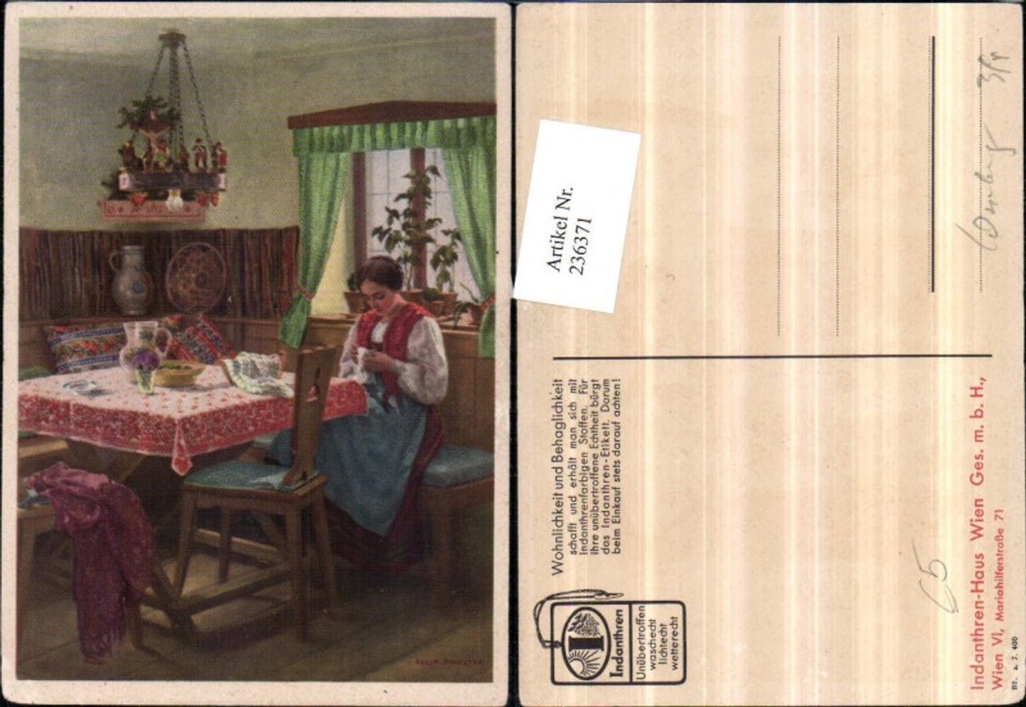 236371,Reklame Werbung Indanthren Wien GesmbH