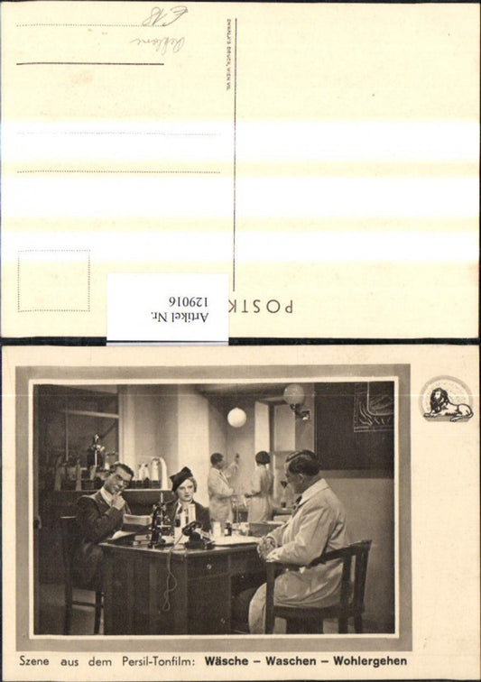 129016,Reklame Persil Szene a. Tonfilm Wäsche Waschen Wohlergehen Waschmittel Werbung