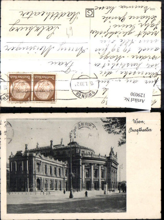 129030,Foto Ak Wien Burgtheater Theater