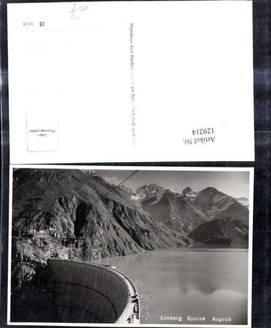129214,Foto Ak Talsperre Limberg Sperre Kaprun