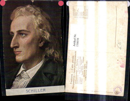 130038,Künstler Ak Friedrich Schiller Dichter Kunst