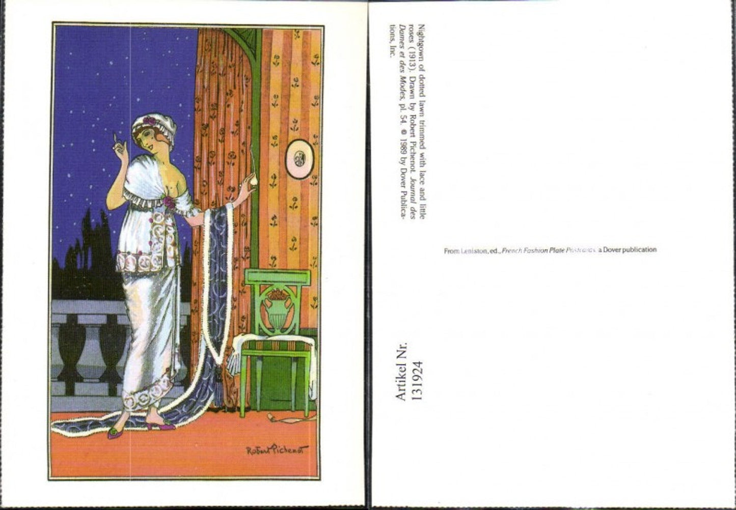 131924,Repro Jugendstil Robert Pichenot Nachtwäsche Neglige Dessous