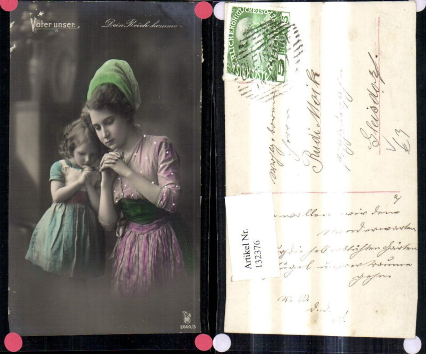 132376,Religion Frau Mädchen Gebet Vater unser Dein Reich komme pub RPH 2660/3