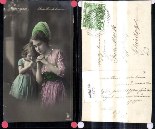 132376,Religion Frau Mädchen Gebet Vater unser Dein Reich komme pub RPH 2660/3