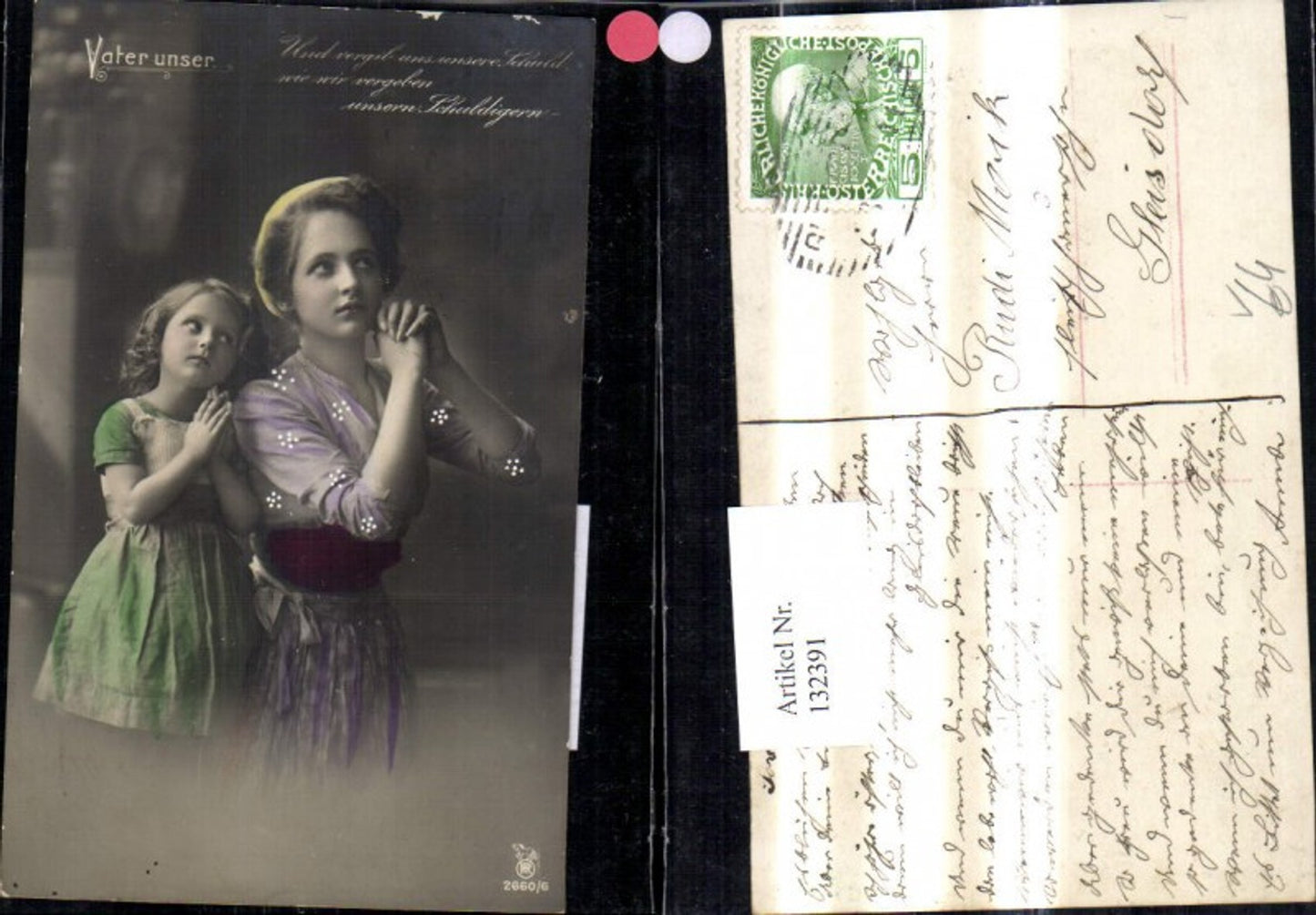 132391,Religion Frau Mädchen Gebet Vater unser Und vergib uns unsere Schuld pub RPH 2660/6