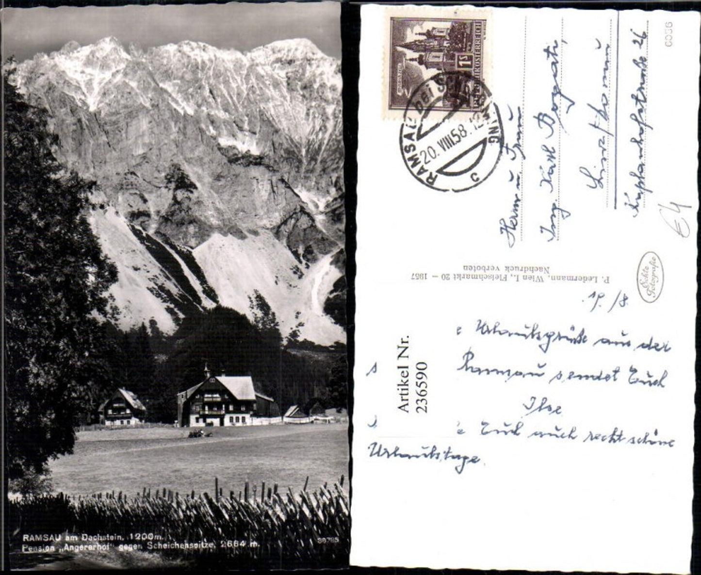 Alte Ansichtskarte – Old Postcard