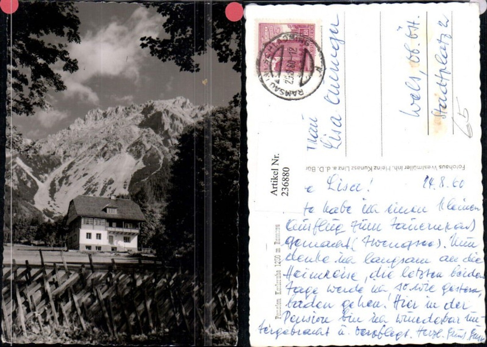 Alte Ansichtskarte – Old Postcard