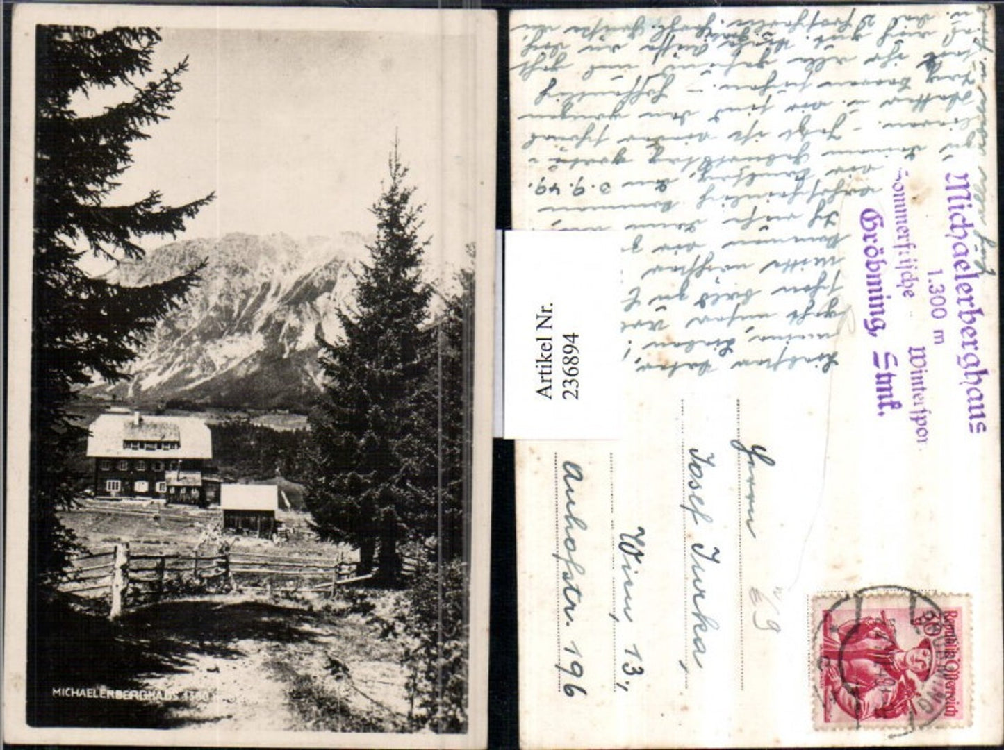 Alte Ansichtskarte – Old Postcard