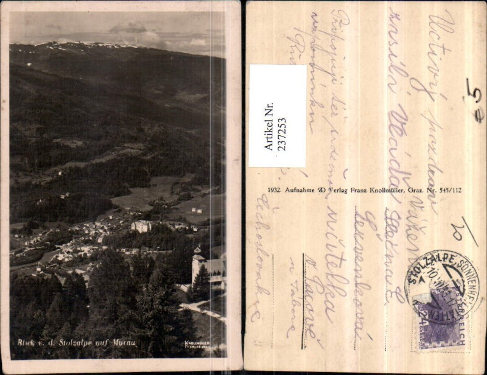 Alte Ansichtskarte – Old Postcard