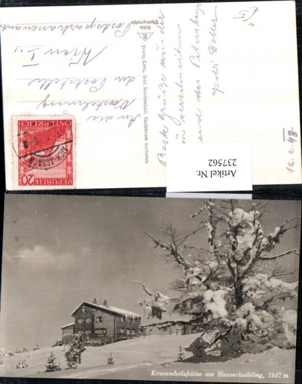 Alte Ansichtskarte – Old Postcard