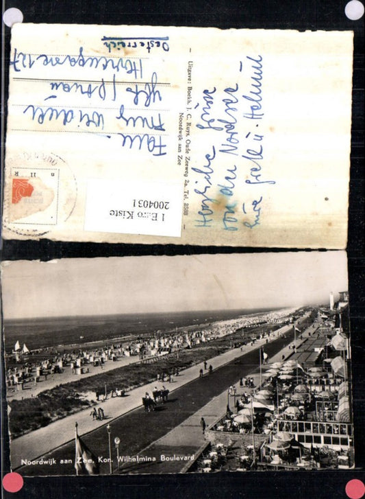 2004031,Noordwijk aan Zee Kon Wilhelmina Boulevard Promenade Strand