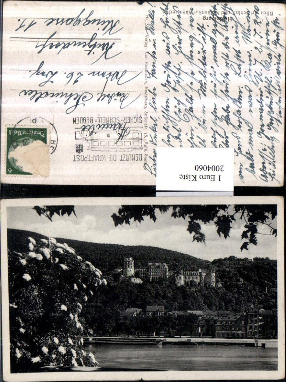 2004060,Heidelberg Blick auf Schloss u. Molkenkur