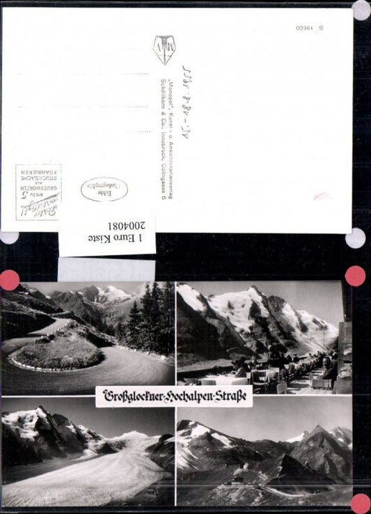 2004081,Großglockner-Hochalpen-Straße Bergkulisse Gletscher Mehrbildkarte