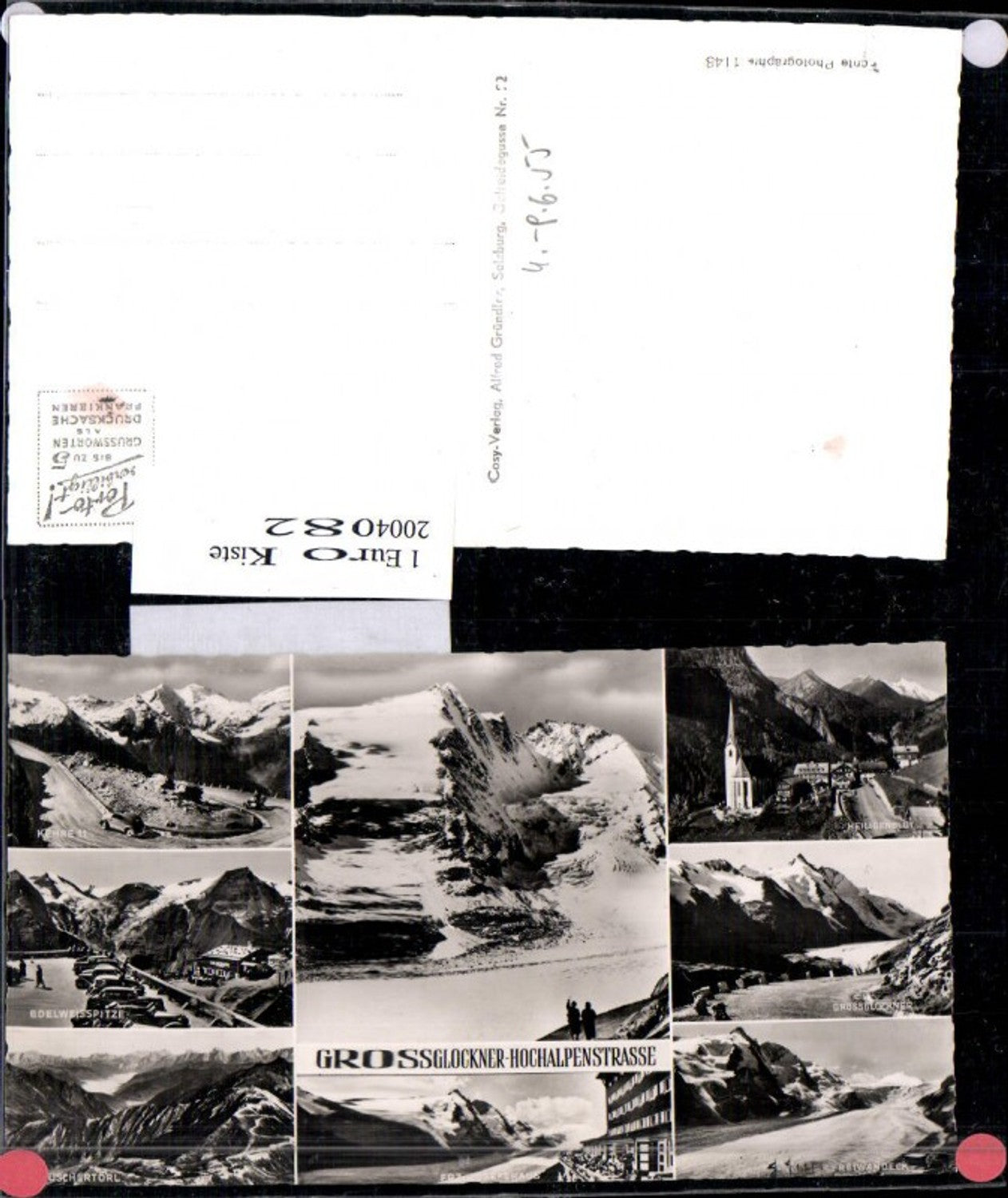 2004082,Großglockner-Hochalpenstraße Kehre 11 Edelweißspitze Heiligenblut Freiwandeck Mehrbildkarte