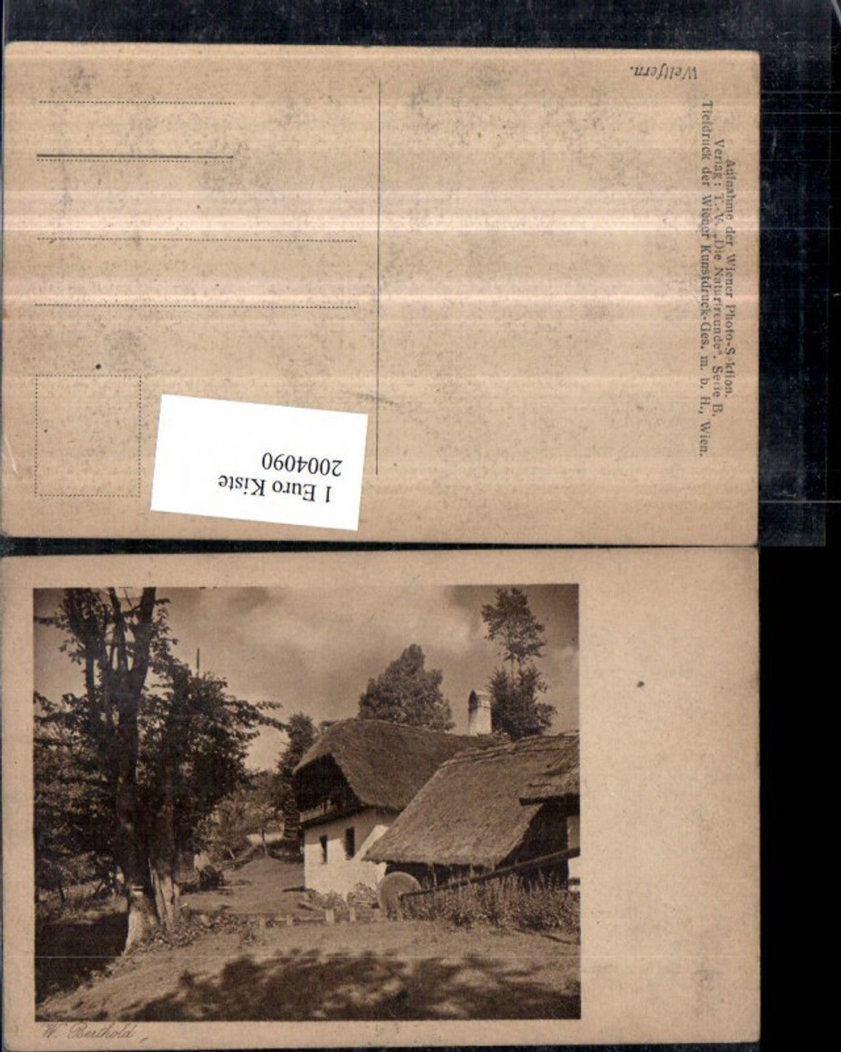 2004090,Ansicht Bauernhof m. Reetdach pub W. Berthold Weltfern