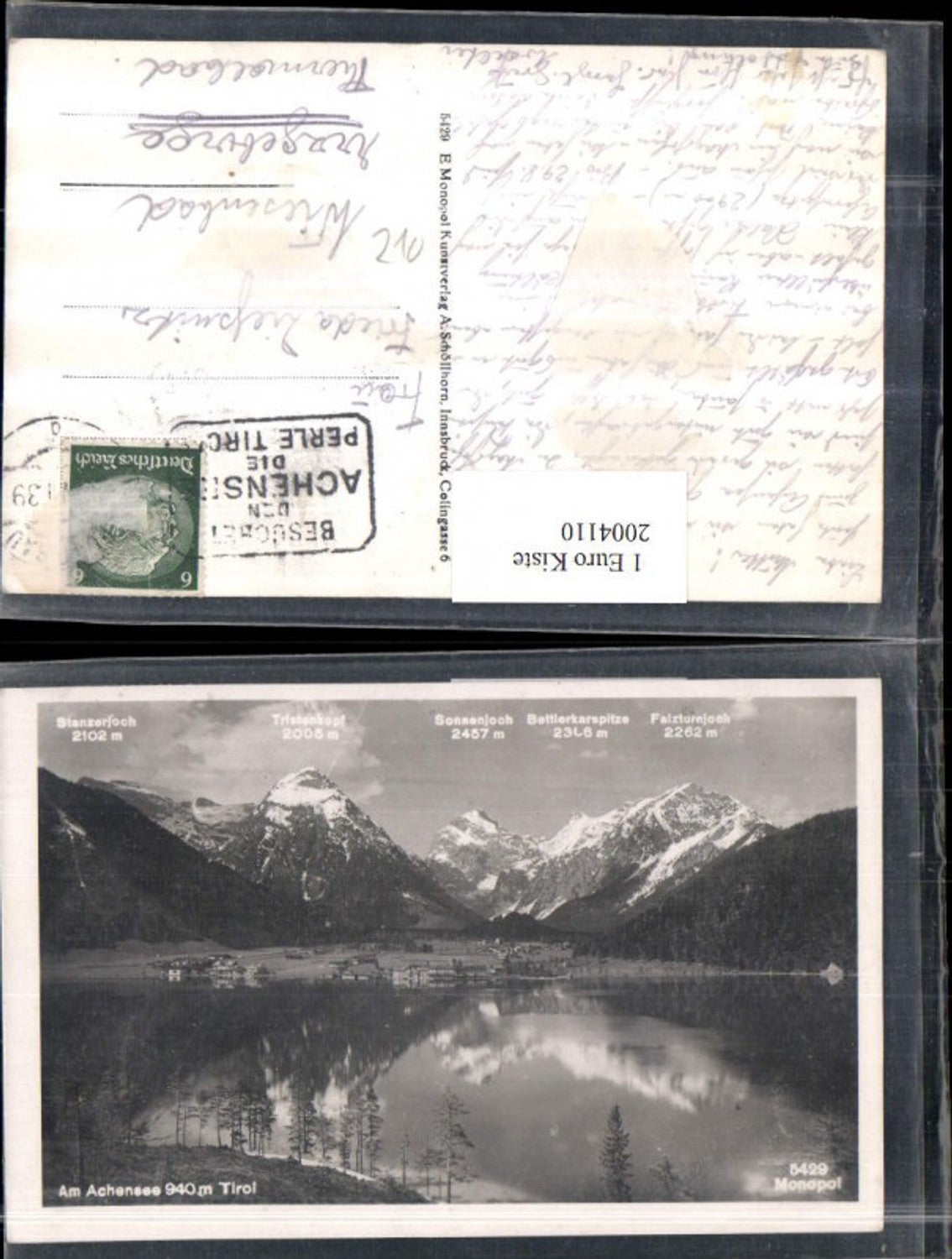 2004110,Am Achensee b. Pertisau Teilansicht m. Stanzerjoch Tristenkopf Sonnenjoch