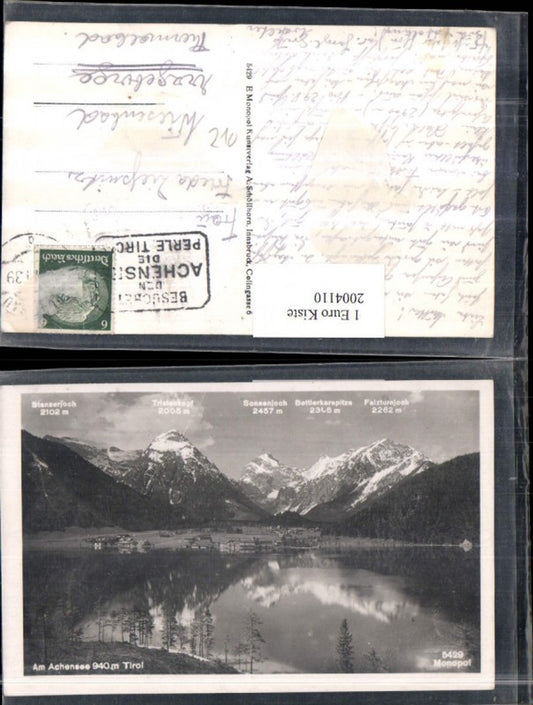 2004110,Am Achensee b. Pertisau Teilansicht m. Stanzerjoch Tristenkopf Sonnenjoch