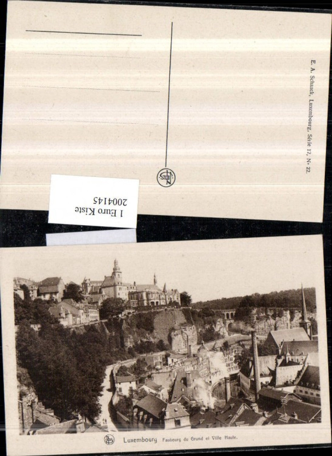 2004145,Luxembourg Luxemburg Faubourg du Grund ei Ville Haute