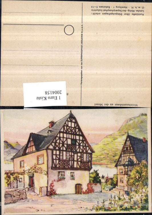 2004158,Künstler AK Weinbauernhaus an d. Mosel