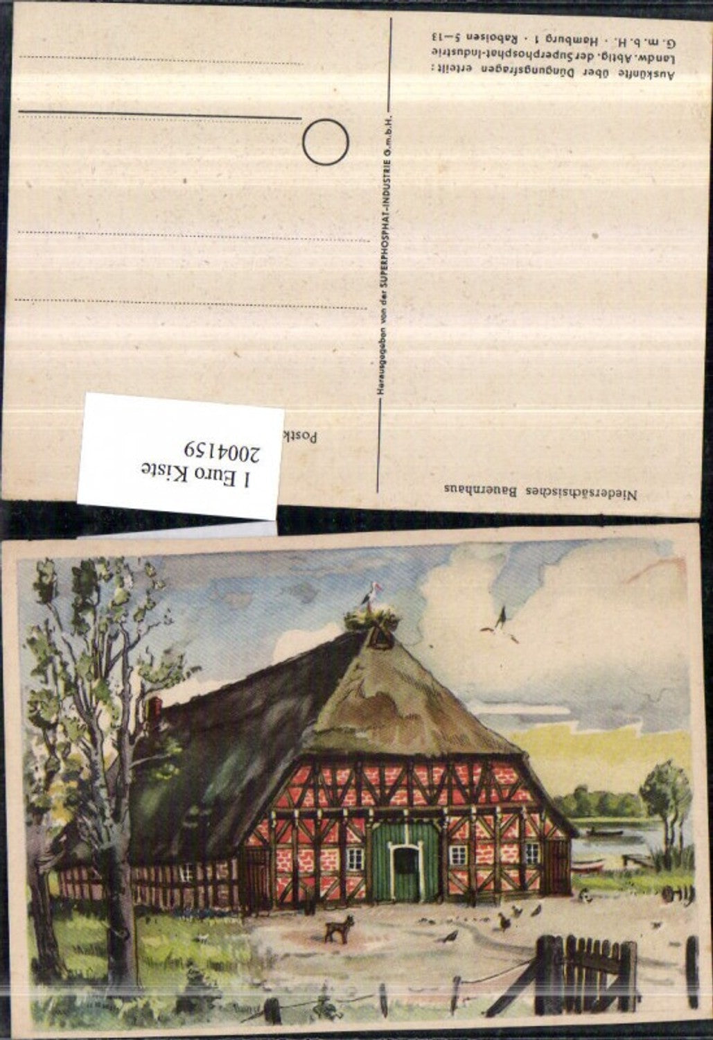 2004159,Künstler AK Niedersächsisches Bauernhaus