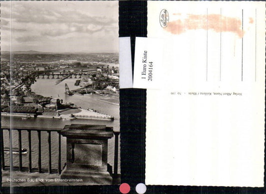2004164,Deutsches Eck Blick v. Ehrenbreitstein auf Koblenz Totale