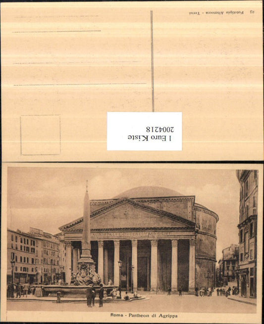 2004218,Roma Rom Pantheon di Agrippa Gebäude Brunnen