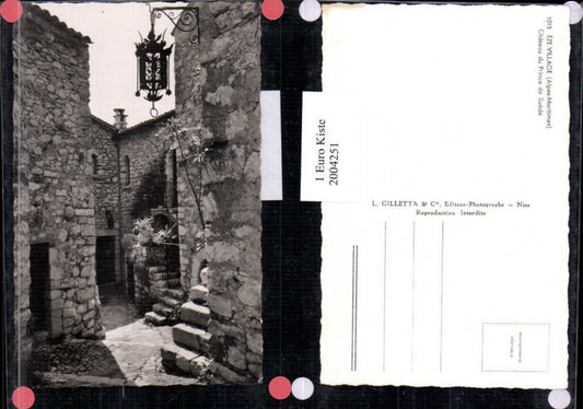 2004251,Eze-Village Alpes-Maritimes Chateau du Prince de Suede Schloss Burg Motiv
