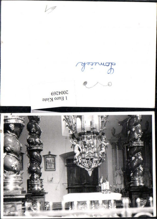 2004269,Foto AK Lomecek Kirche Innenansicht