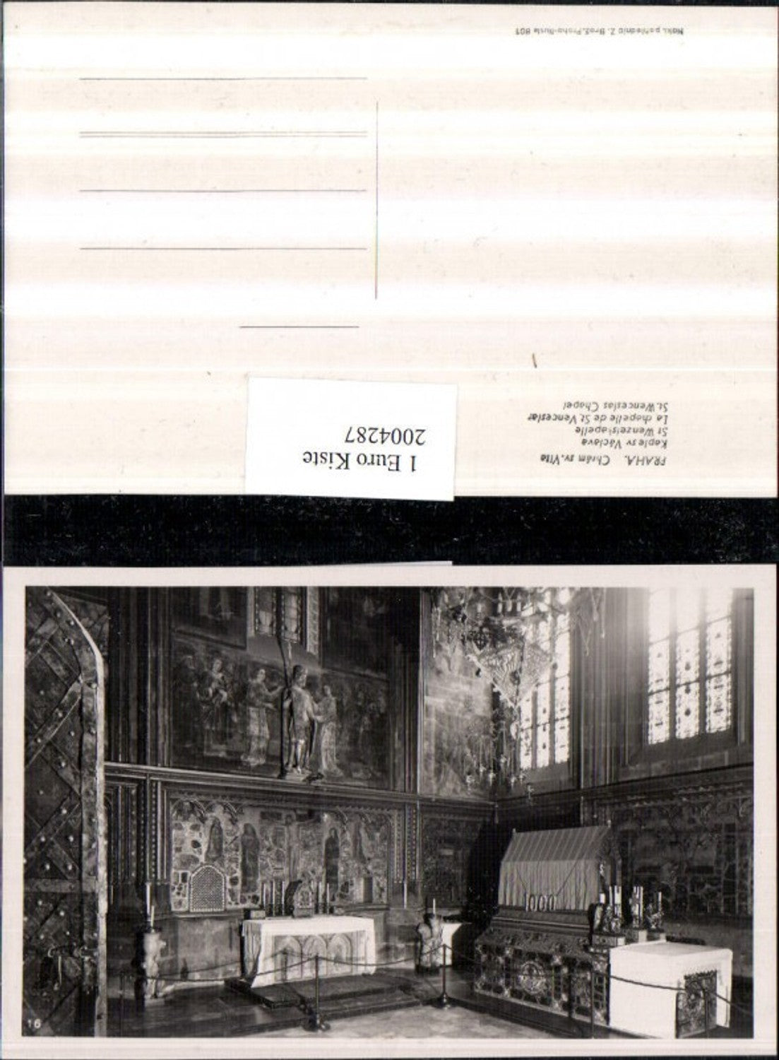 2004287,Praha Prag St. Wenzelskapelle Innenansicht