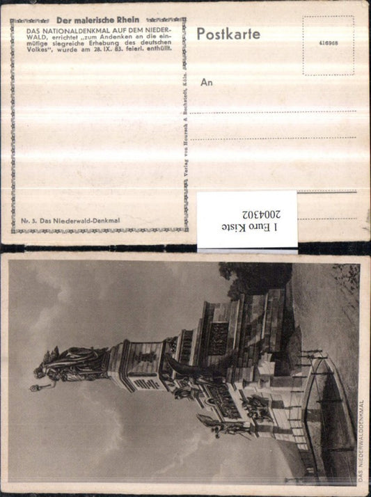 2004302,Das Nationaldenkmal auf d. Niederwald b. Rüdesheim