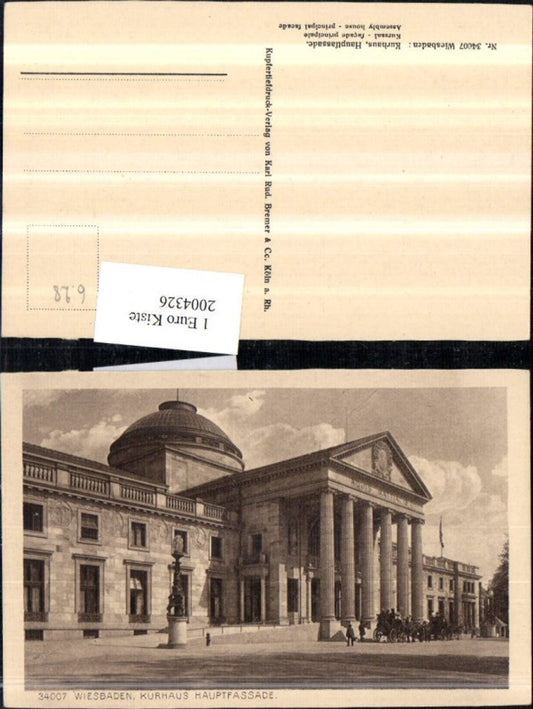 2004326,Wiesbaden Kurhaus Hauptfassade