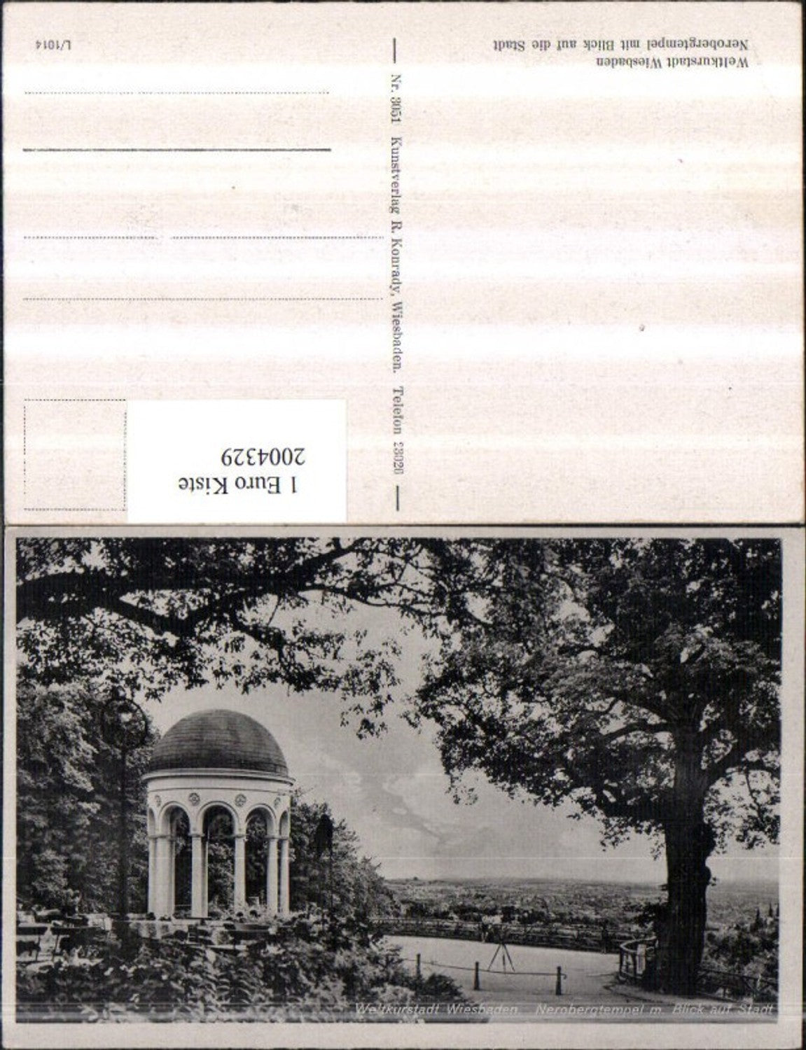 2004329,Wiesbaden Nerobergtempel Tempel m. Blick auf Stadt