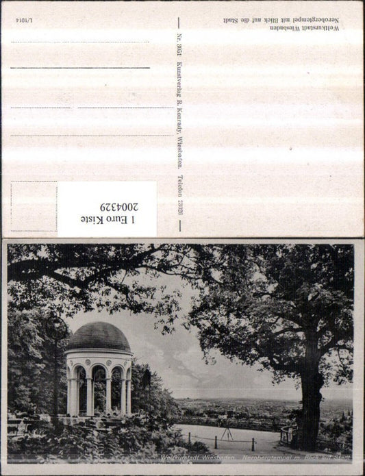 2004329,Wiesbaden Nerobergtempel Tempel m. Blick auf Stadt