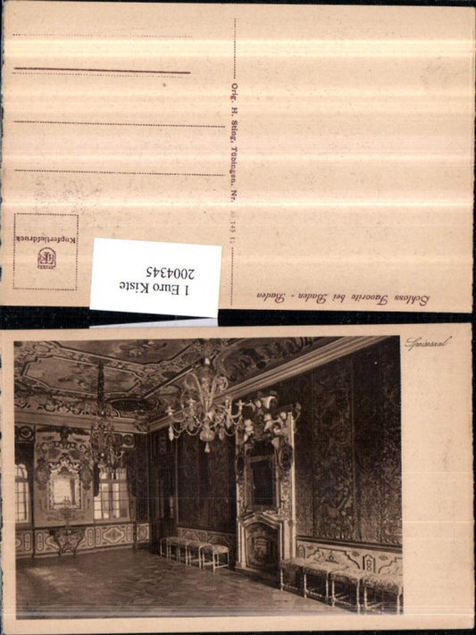 2004345,Baden-Baden Schloss Favorite Speisesaal Innenansicht